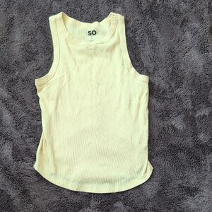 SO Teens Light Yellow Tank Top